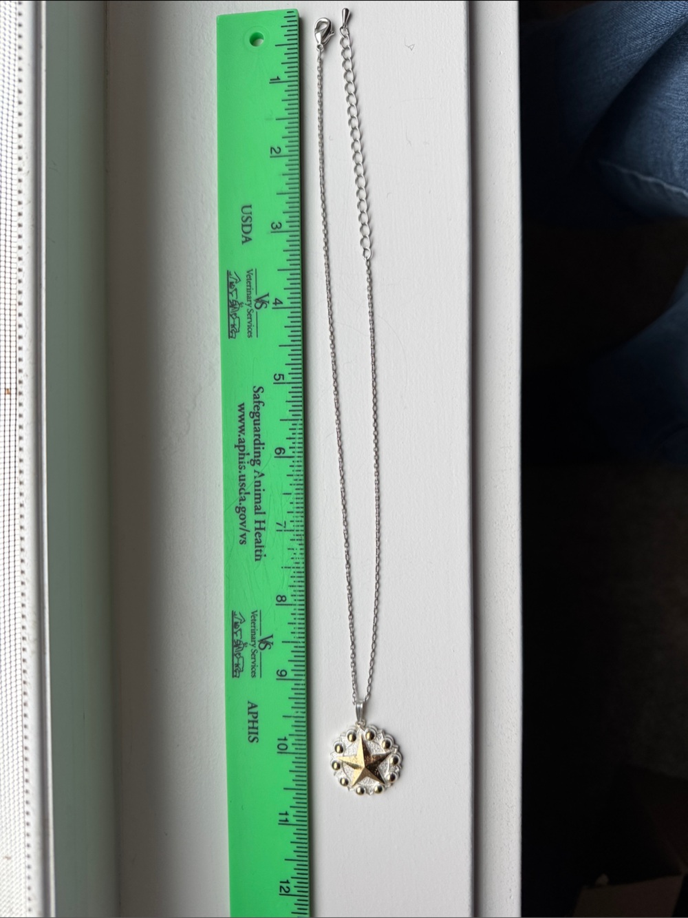 Montana Silversmiths Silver Necklace with Gold Star Accent